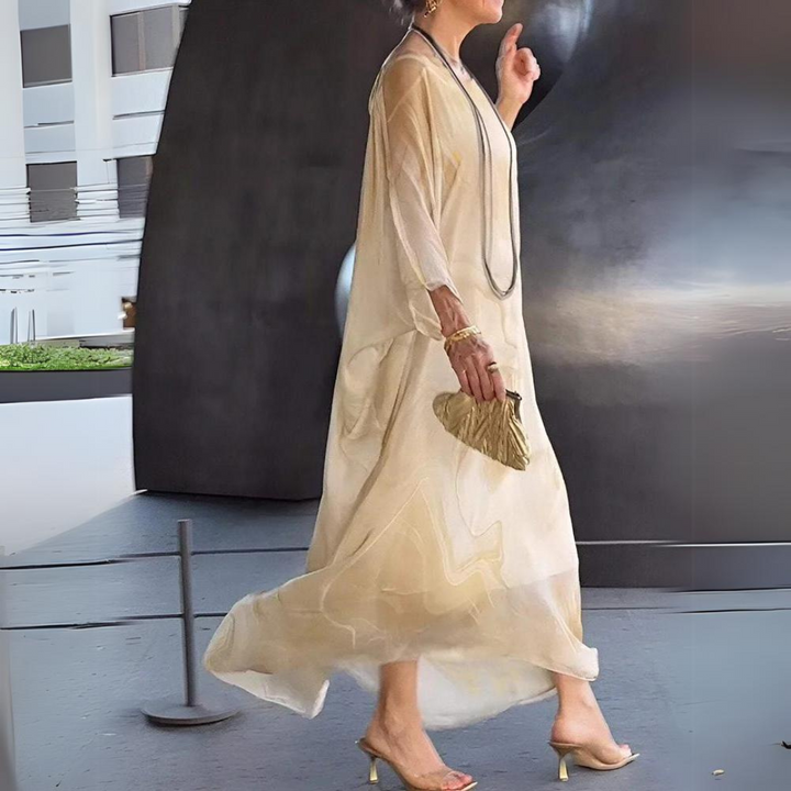 Elegante Vestido de Otoño Maxi (4)