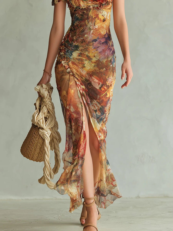 Elegante Vestido Maxi de Flores Bohemio (5)