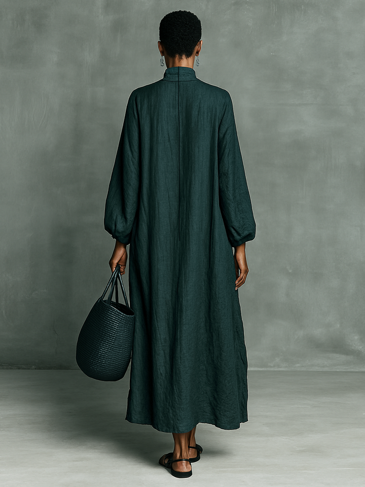 Elegante Vestido Maxi de Otoño (2)