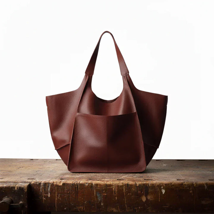 Elegante Vintage Handtasche im klassischen Stil in Bordeaux