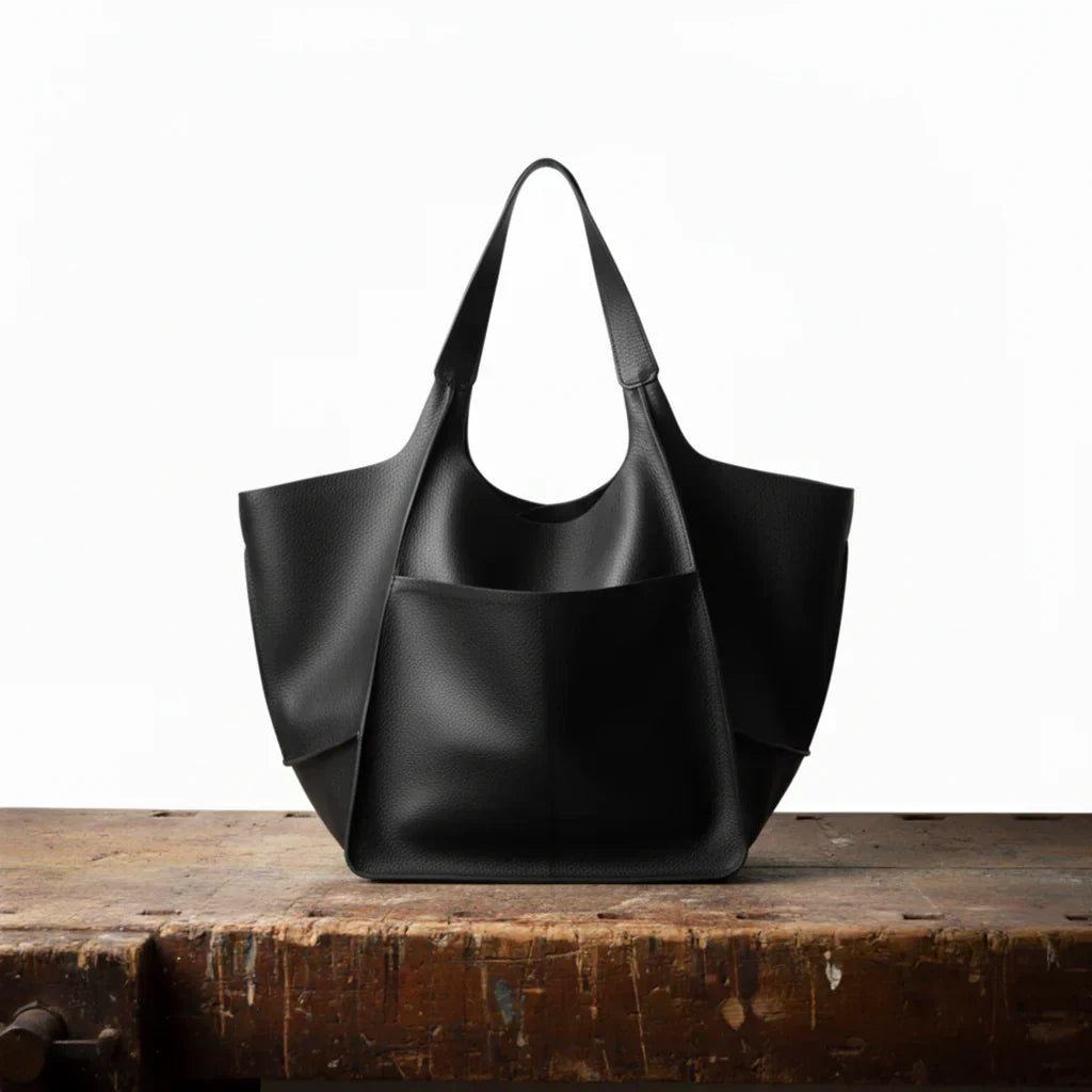Elegante Vintage Handtasche im klassischen Stil in Schwarz