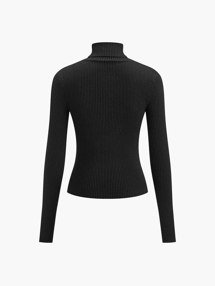 Eleganter Damen Pullover mit Rollkragen (10)