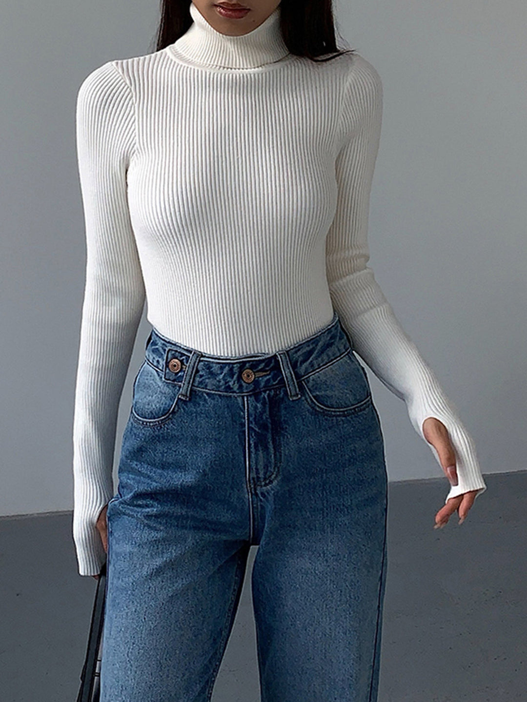 Eleganter Damen Pullover mit Rollkragen (12)