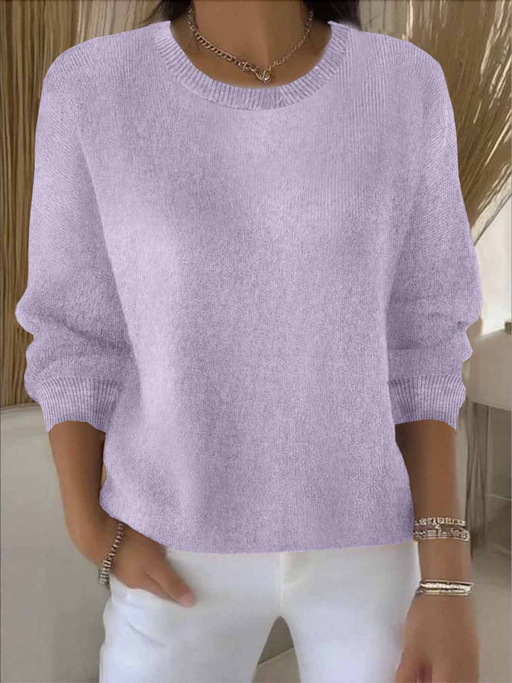 Eleganter Damen Rollkragenpullover für den Herbst in Helllila