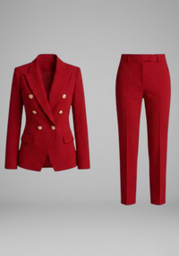 Helena | Eleganter Damen Wintermantel Business Zweiteiler