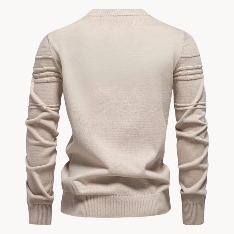 Eleganter Herrenpullover mit Strickdetails (8)