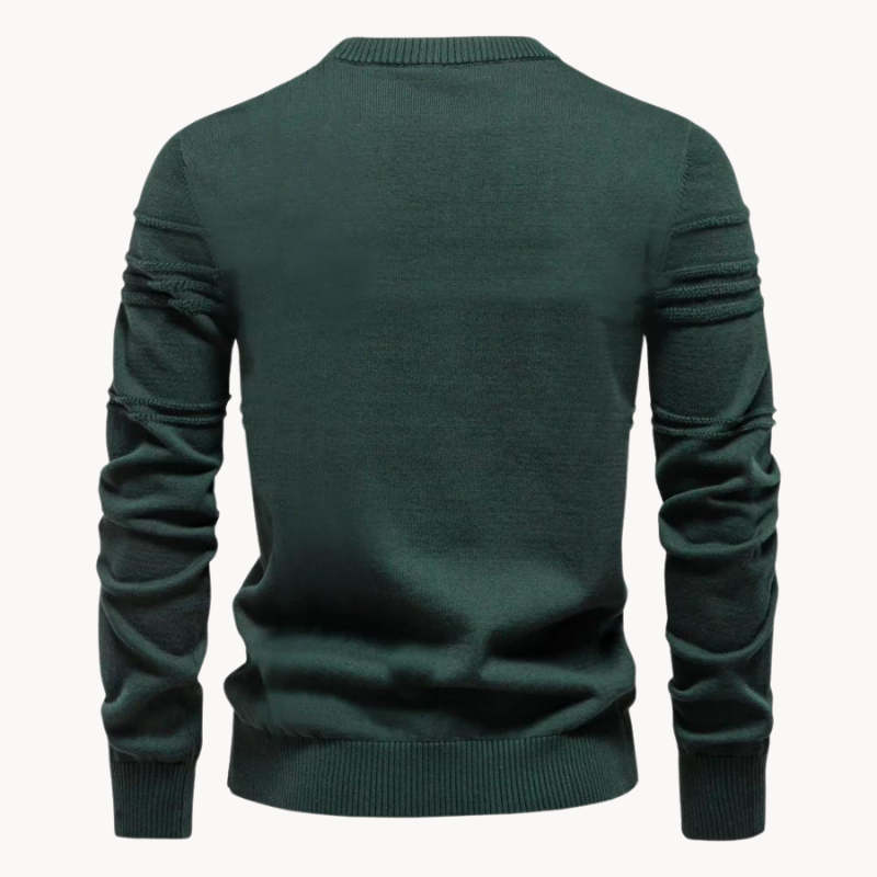 Eleganter Herrenpullover mit Strickdetails (9)