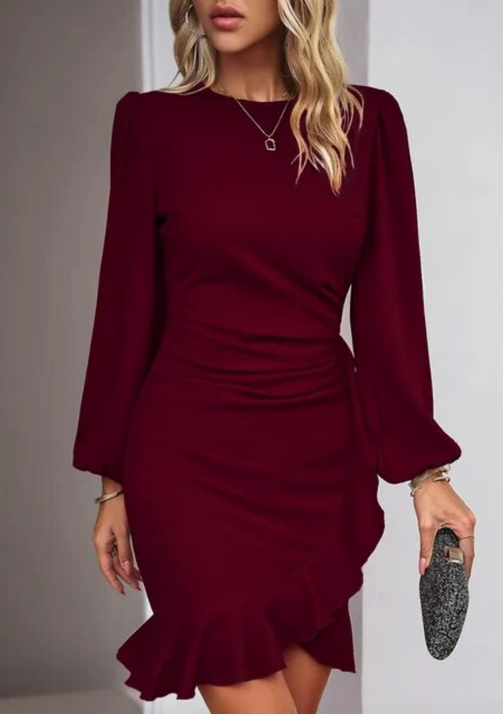 Elegantes Damen Winterkleid für besondere Anlässe (6)