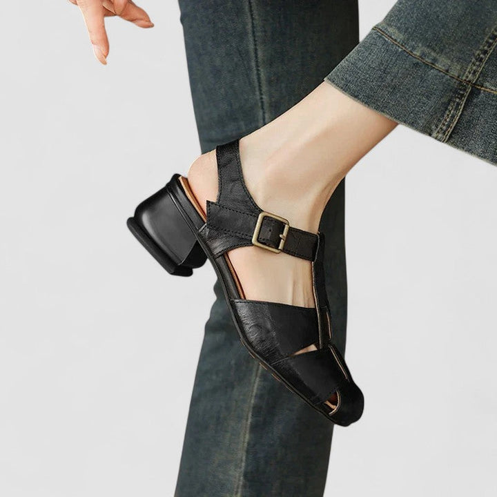Elegantes Mary Jane Ortopédicos para Mujer en Negro