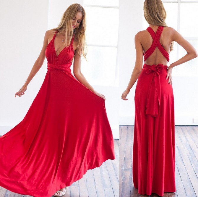 Elegantes Multikleid Wedding guest dress en Rojo