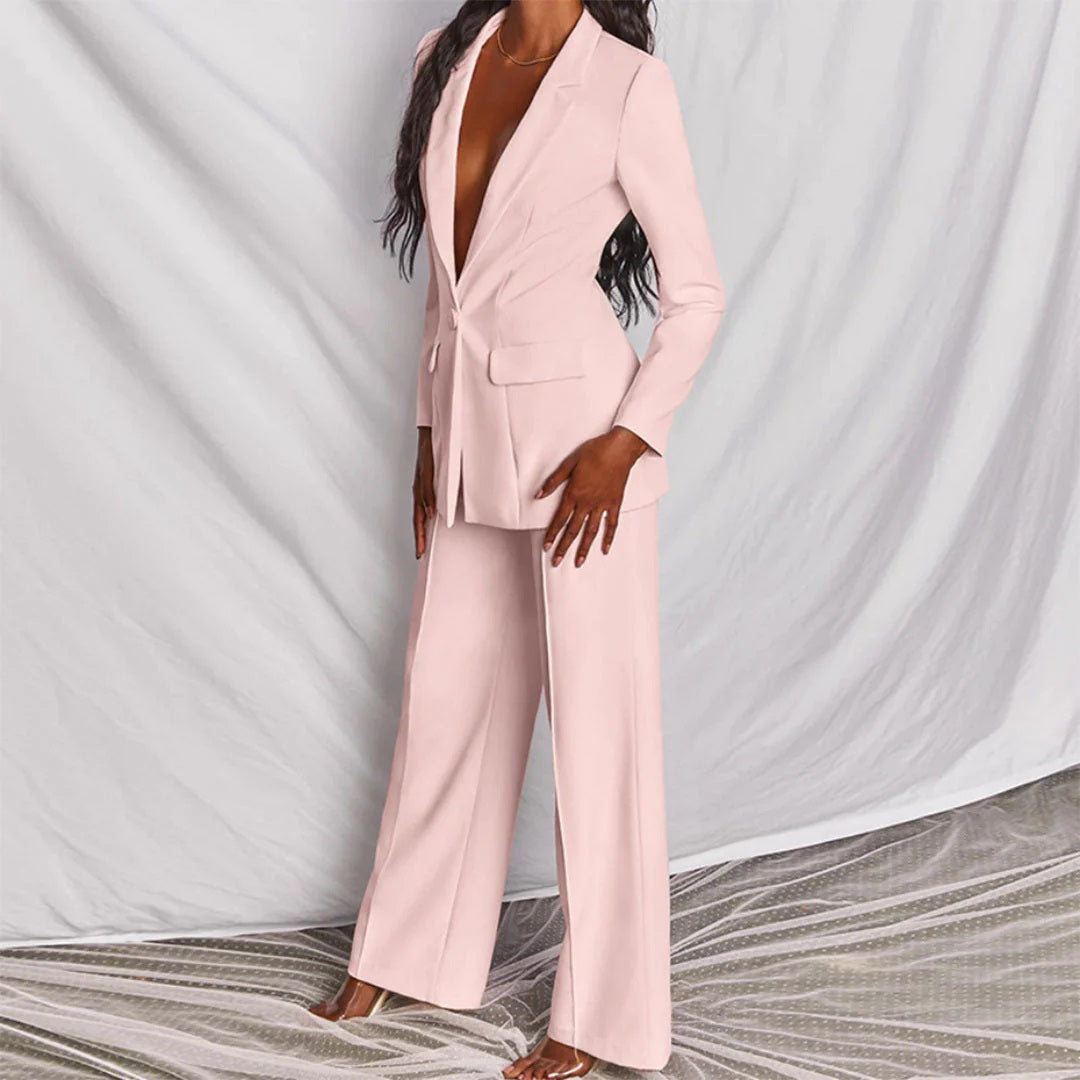 Elegantes Set Aus Blazer Und en Polly Rosa 2
