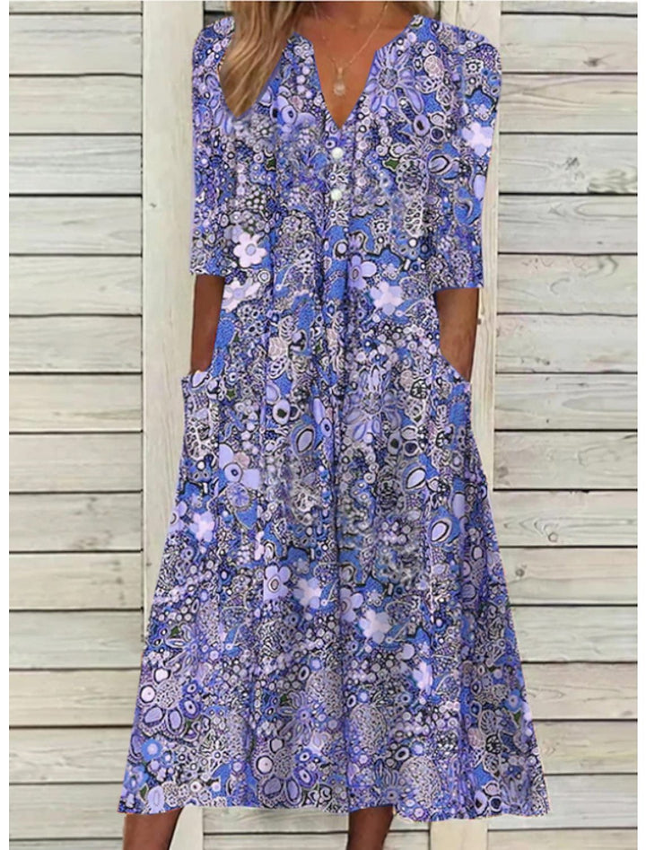 Elegantes Sommerkleid Beach dress en Azul