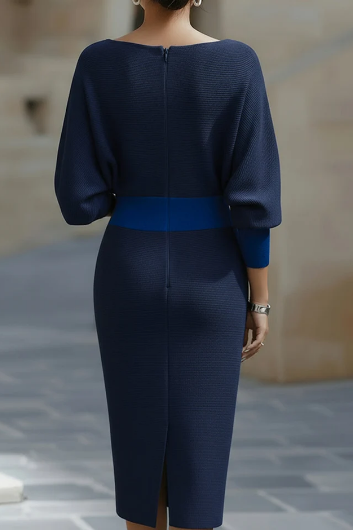 Elegantes und komfortables Damen Strickkleid Midi (6)