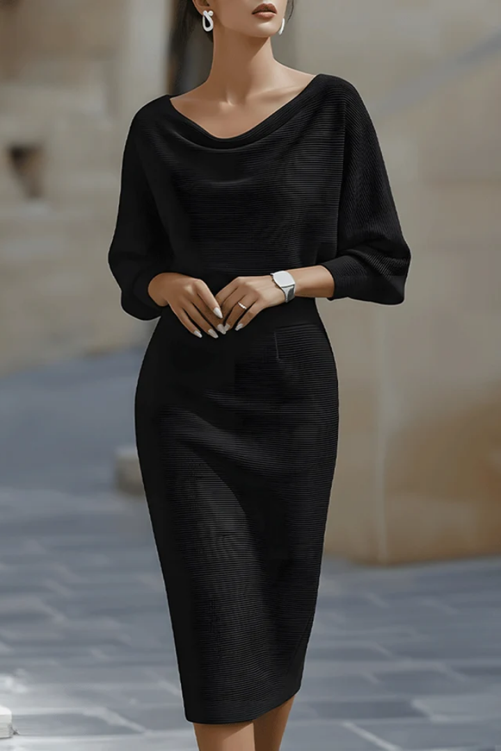 Elegantes und komfortables Damen Strickkleid Midi (9)