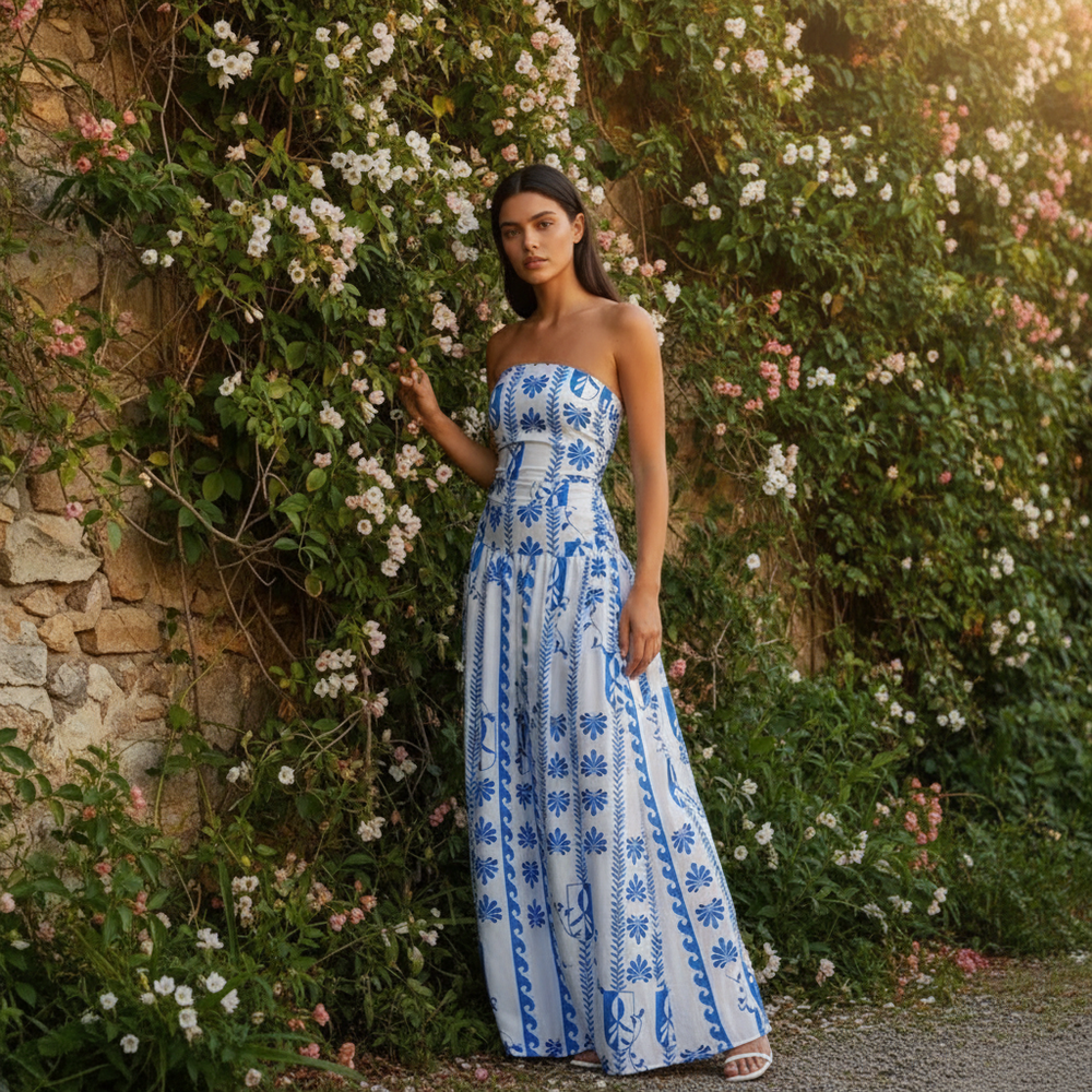 Festliches Damen Strickkleid in Maxilänge (2)