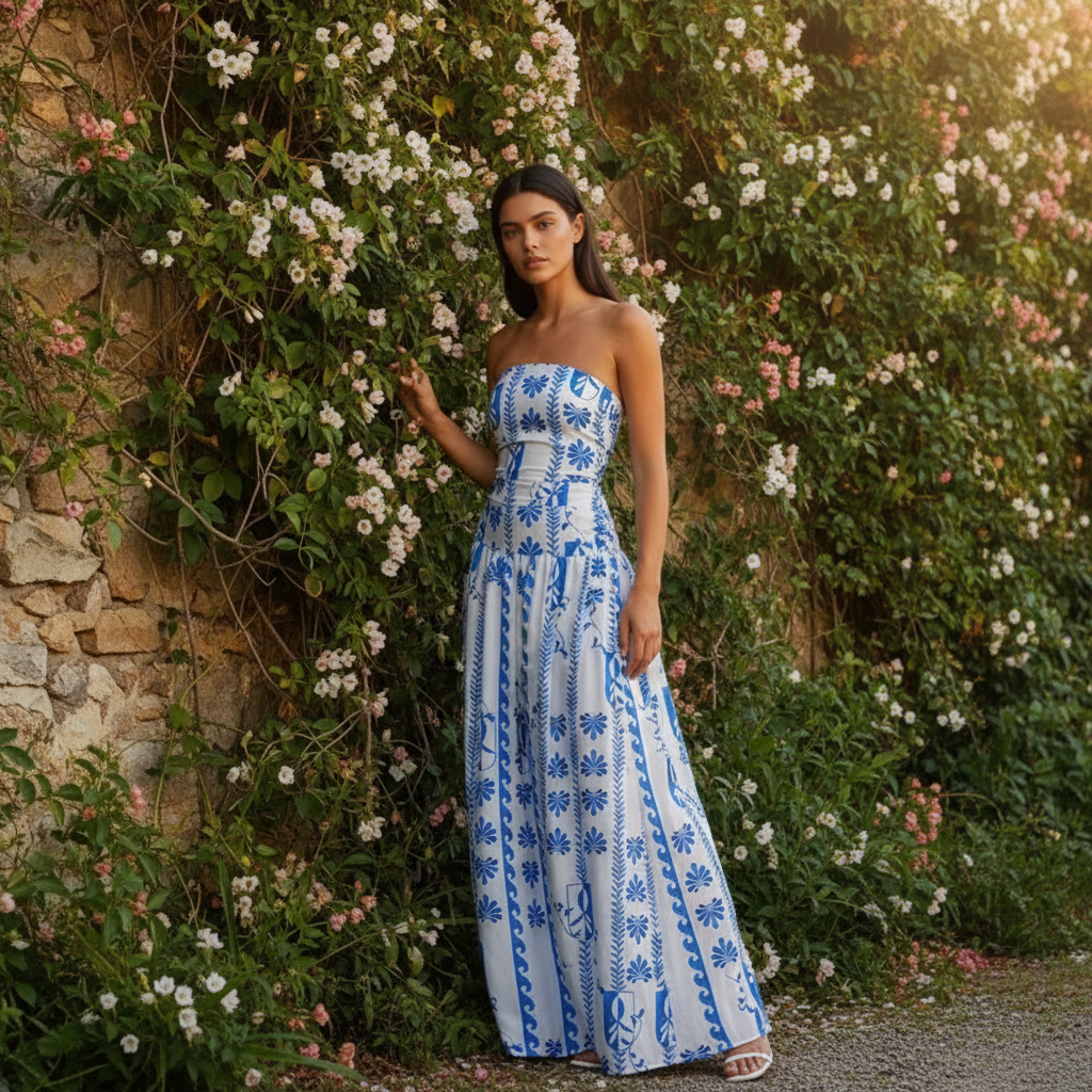 Festliches Damen Strickkleid in Maxilänge (2)