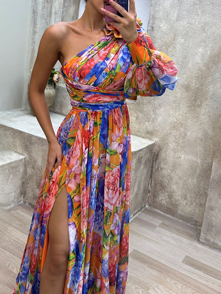Floral Vestido Maxi de Invitada a Boda (12)