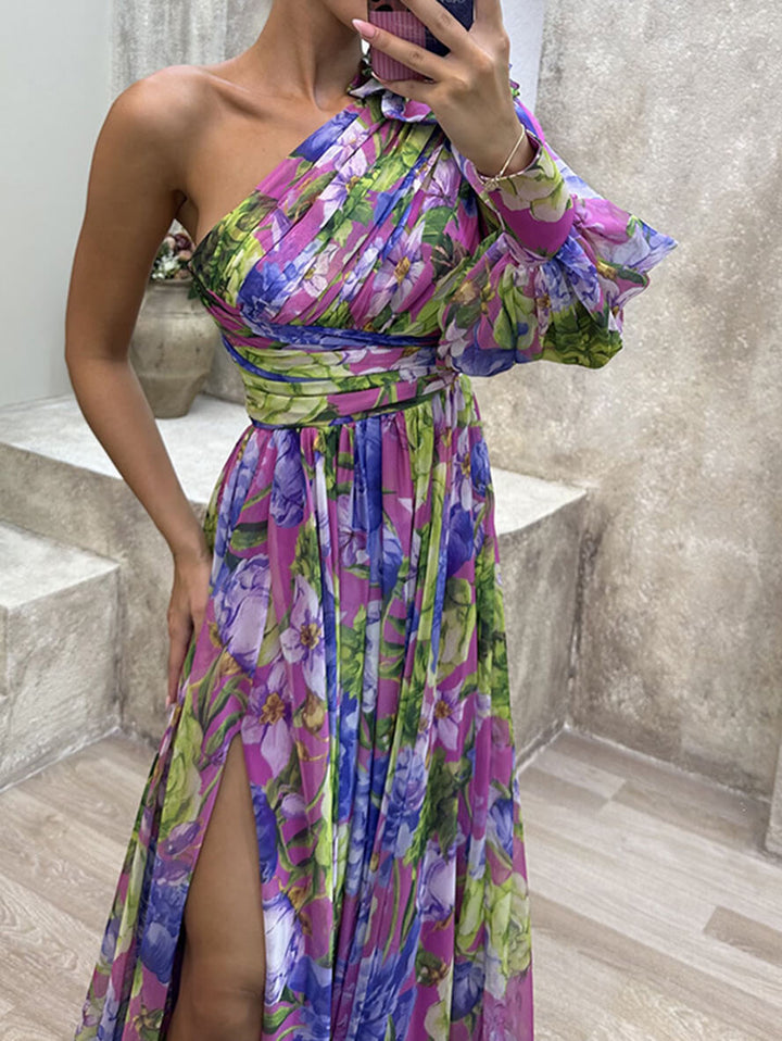 Floral Vestido Maxi de Invitada a Boda (7)