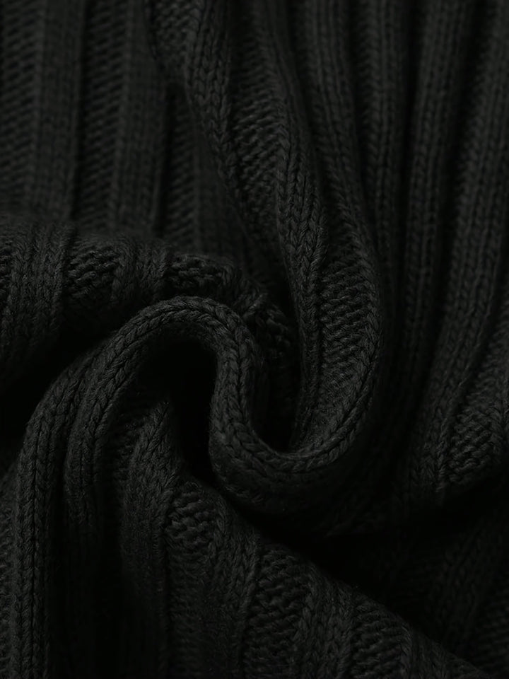 Gerippelter Damen Pullover im klassischen Stil (13)