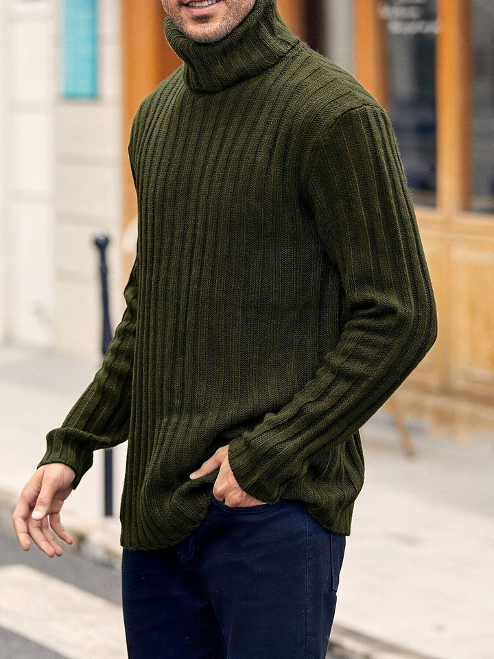 Gerippelter Damen Pullover im klassischen Stil (19)