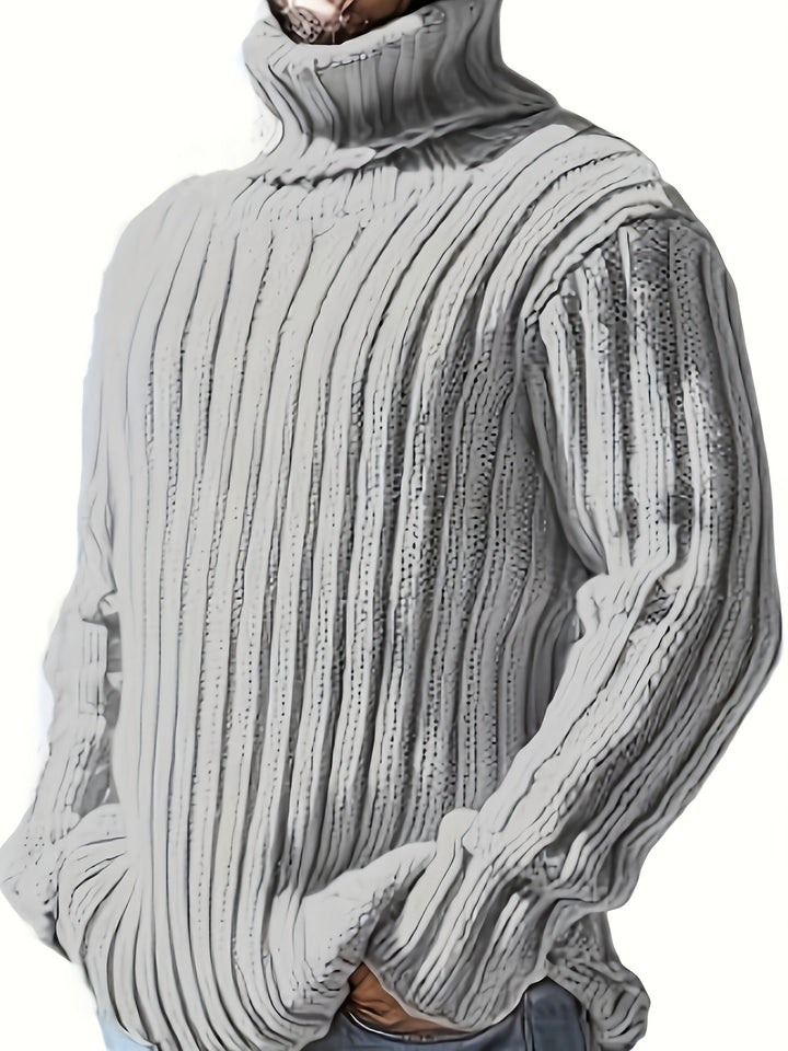 Gerippelter Damen Pullover im klassischen Stil (2)