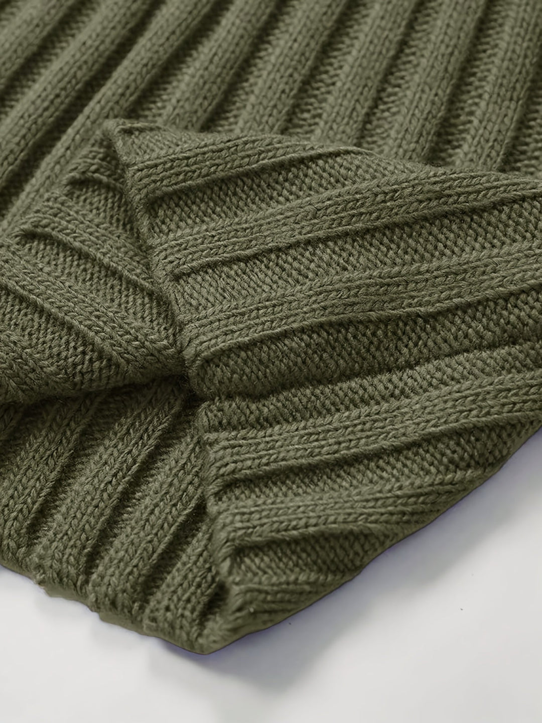 Gerippelter Damen Pullover im klassischen Stil (23)