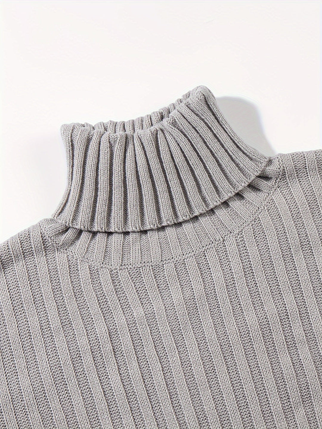 Gerippelter Damen Pullover im klassischen Stil (5)