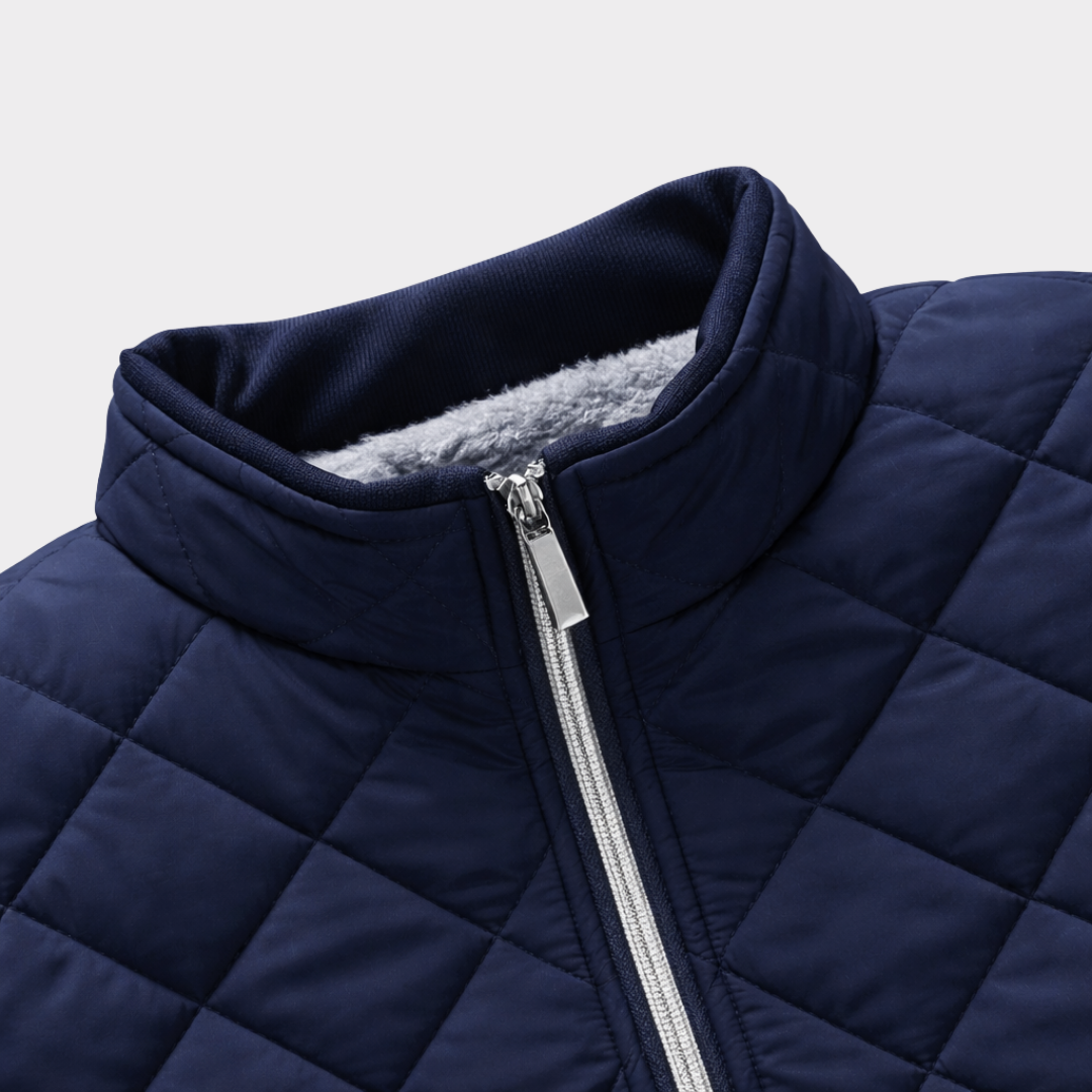 Gesteppte Herren Winterjacke mit Fleecefutter (5)