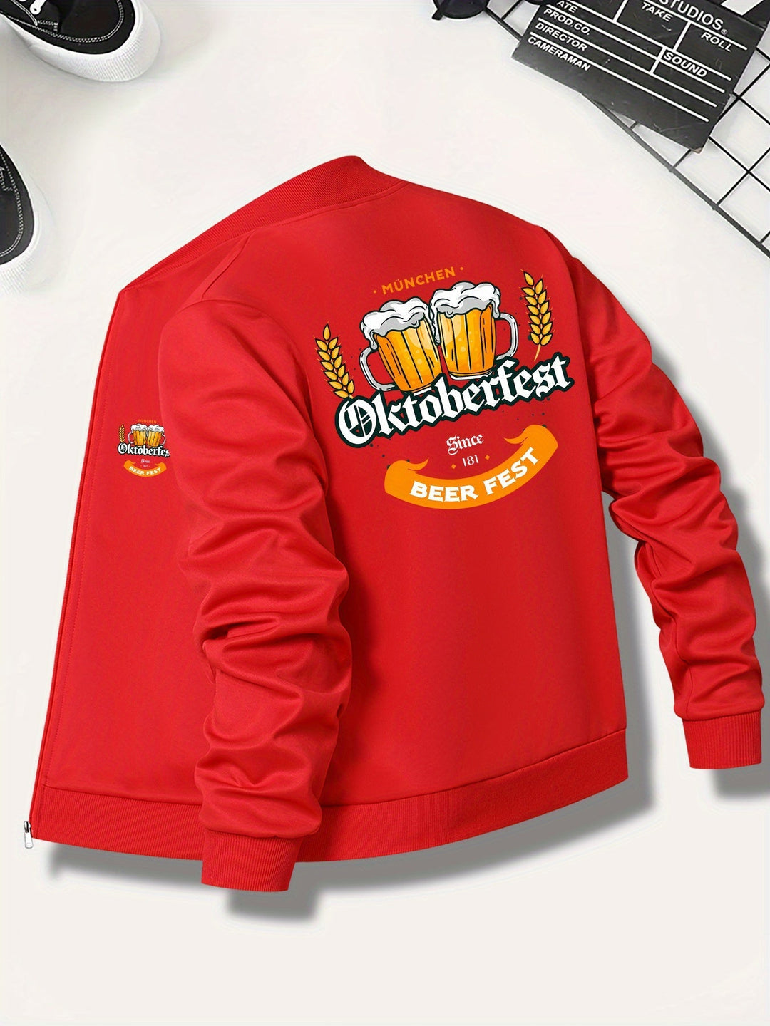 Herren Bomberjacke für Oktoberfest und Herbst