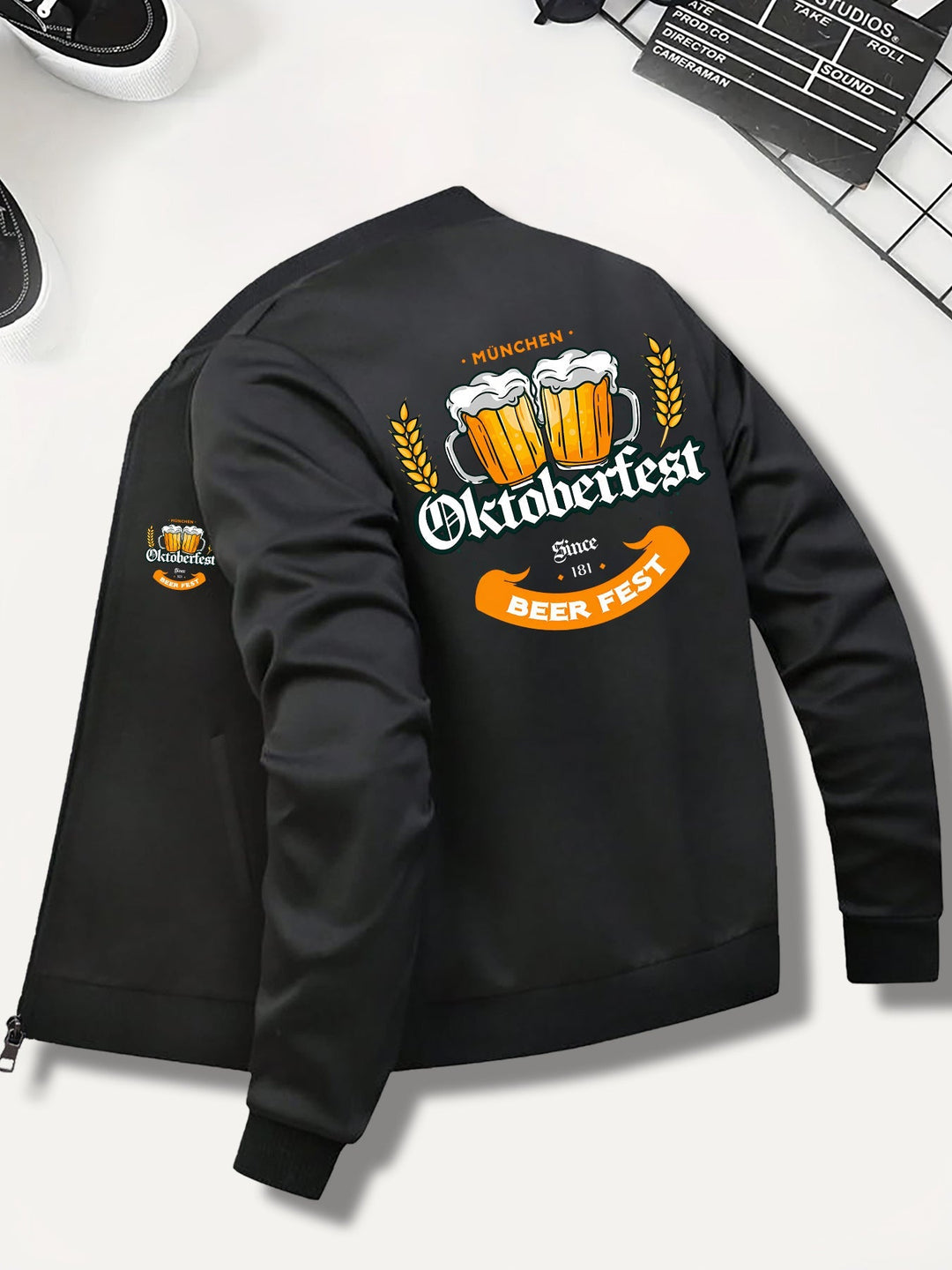 Herren Bomberjacke für Oktoberfest und Herbst (7)