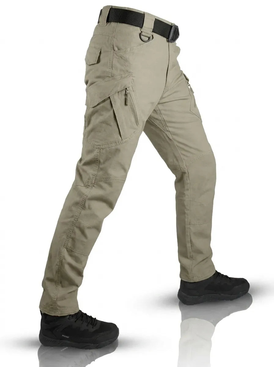 Herren Cargo-Hose für Freizeit und Outdoor in Khaki