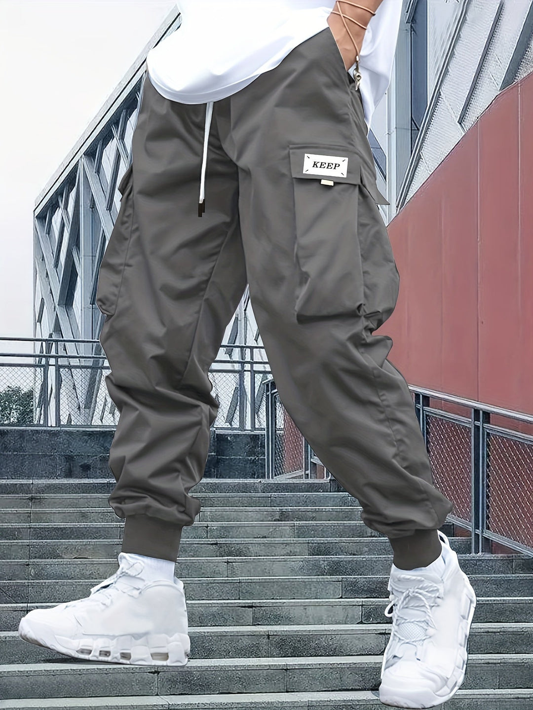 Herren Cargohose mit Jogger-Schnitt für den Alltag (10)