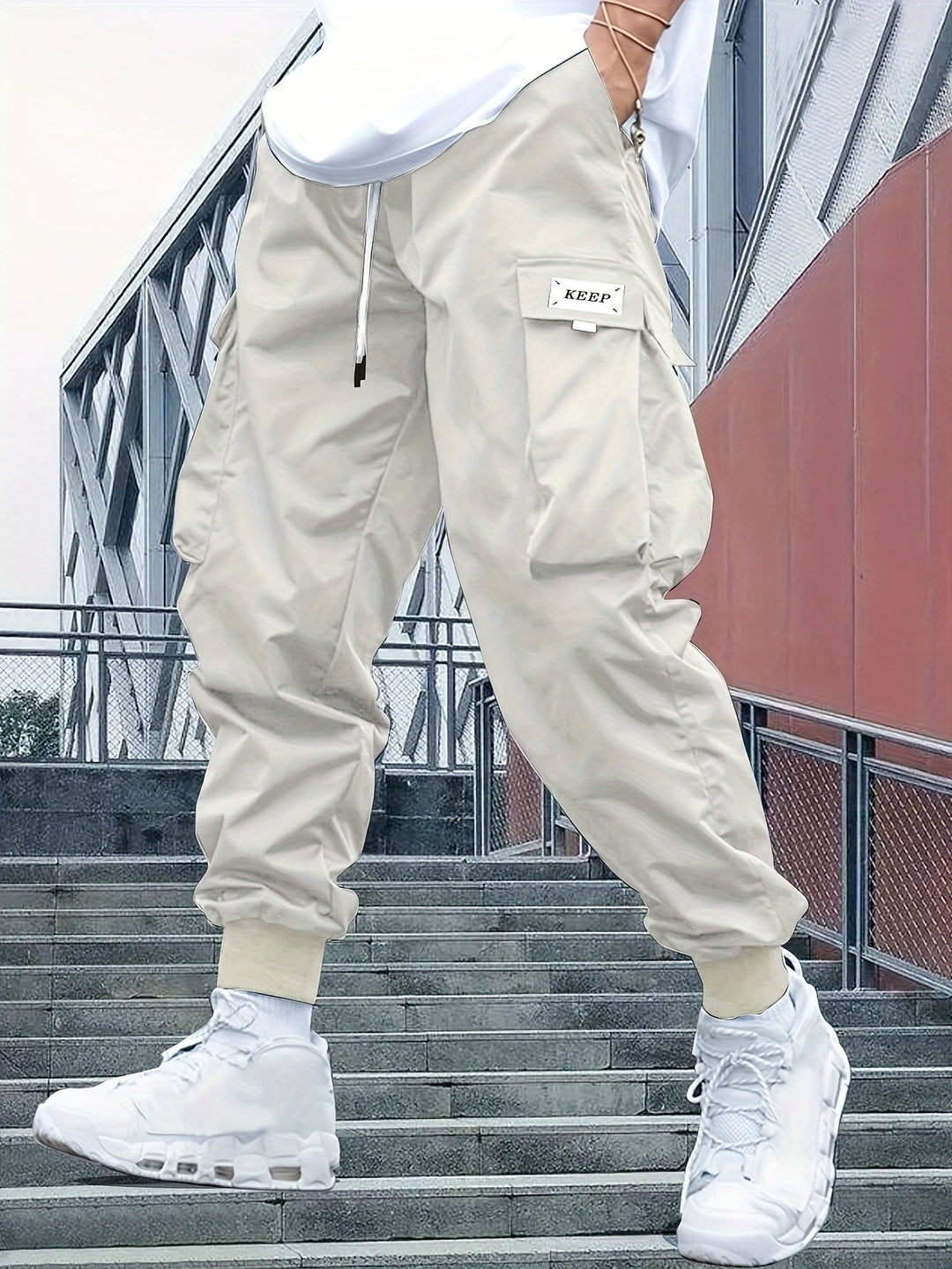 Herren Cargohose mit Jogger-Schnitt für den Alltag (5)
