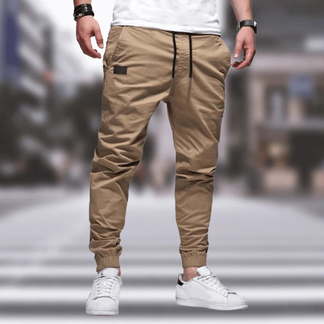 Herren Cargohose mit Stauraum und Komfort in Beige