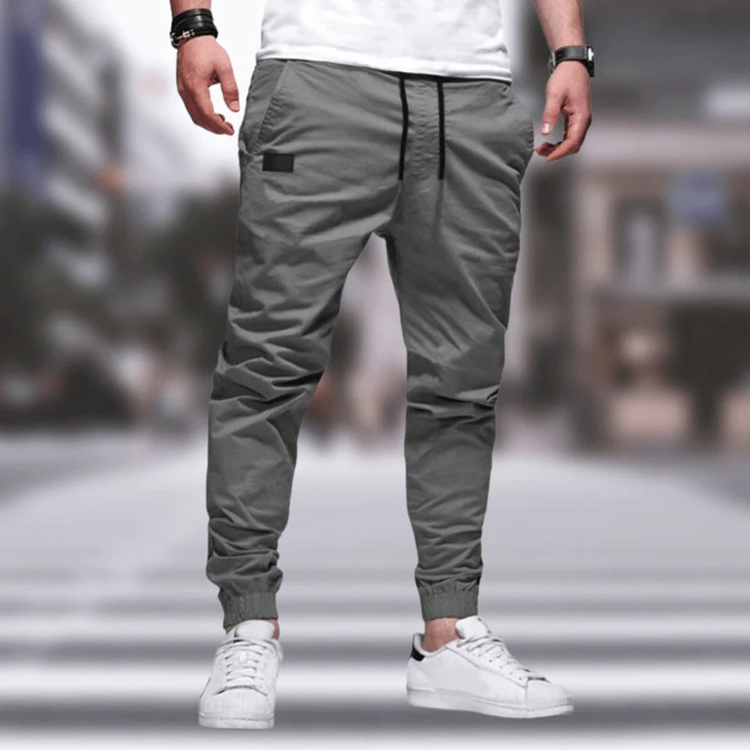 Herren Cargohose mit Stauraum und Komfort in Grau