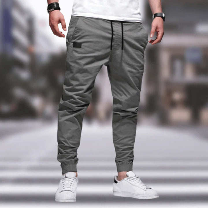 Herren Cargohose mit Stauraum und Komfort in Grau