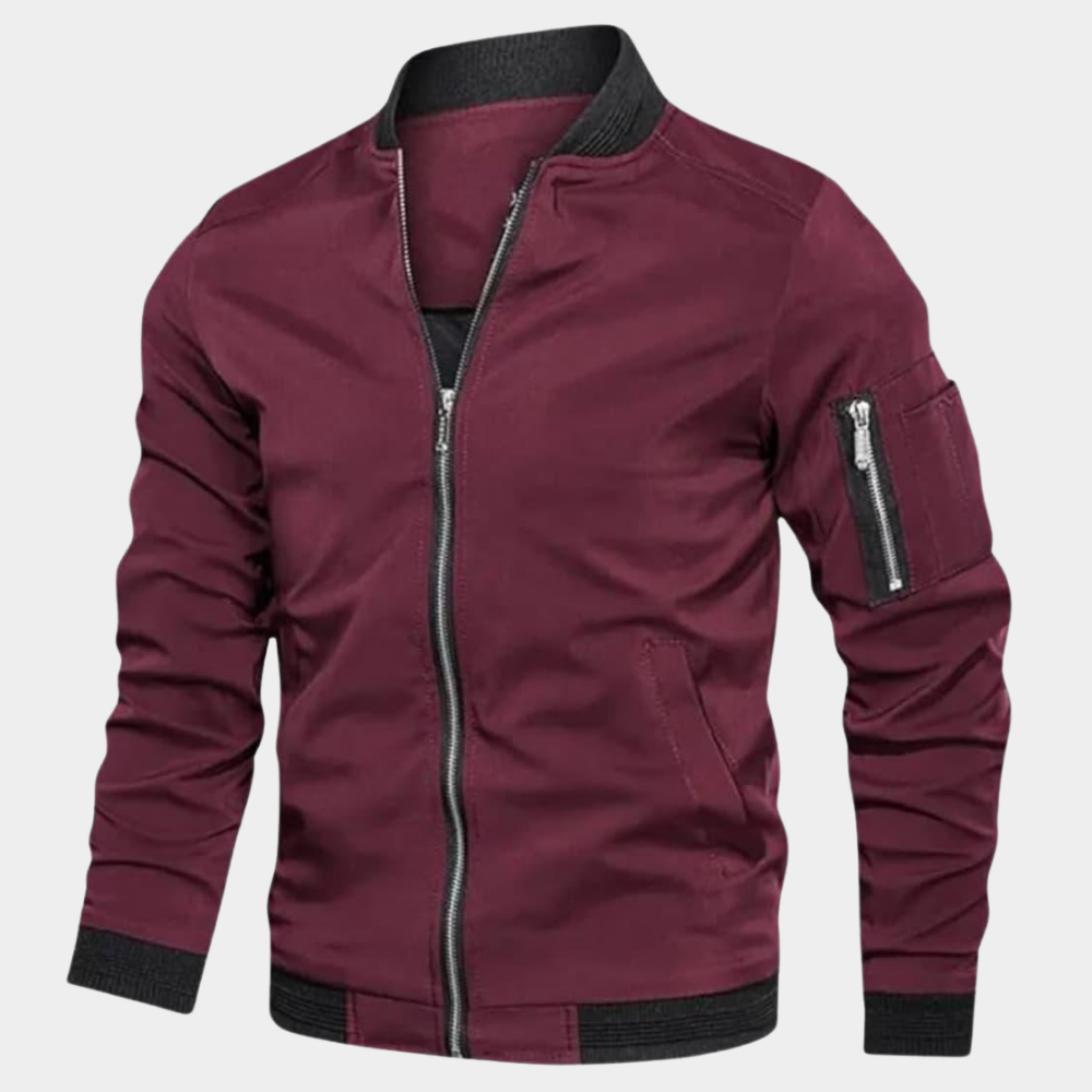 Herren Jacke Casual für den Herbst in Rot