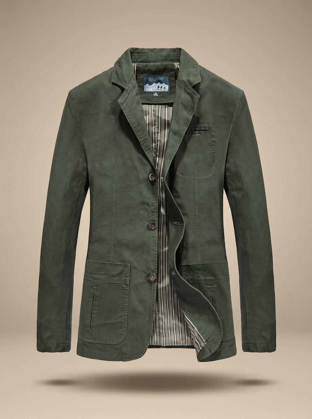Herren Jacke im Casual Blazer Stil in Army Green