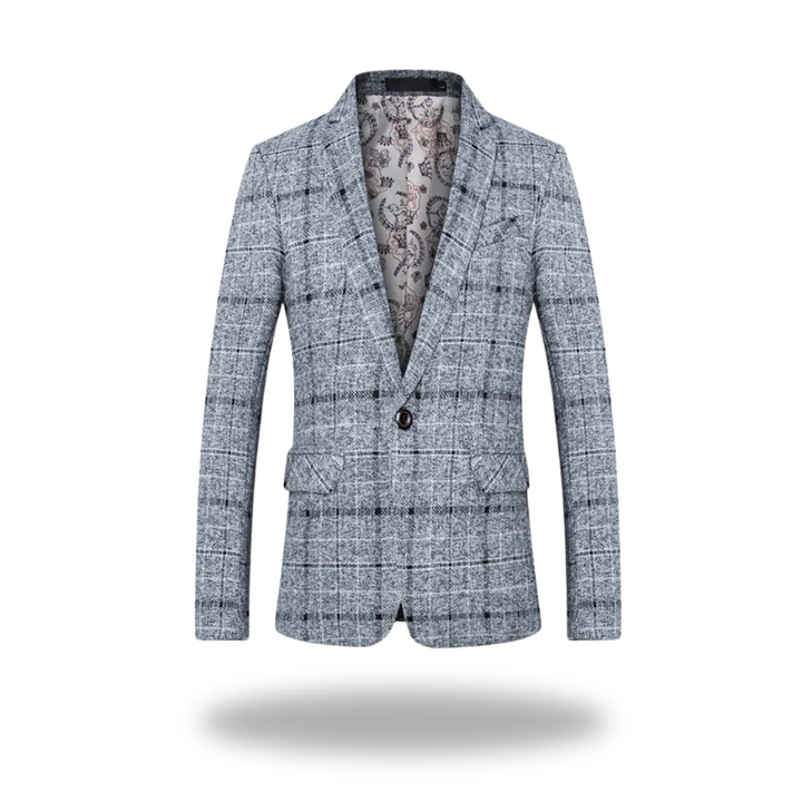 Herren Jacke im klassischen Stil aus Baumwolle in Grau