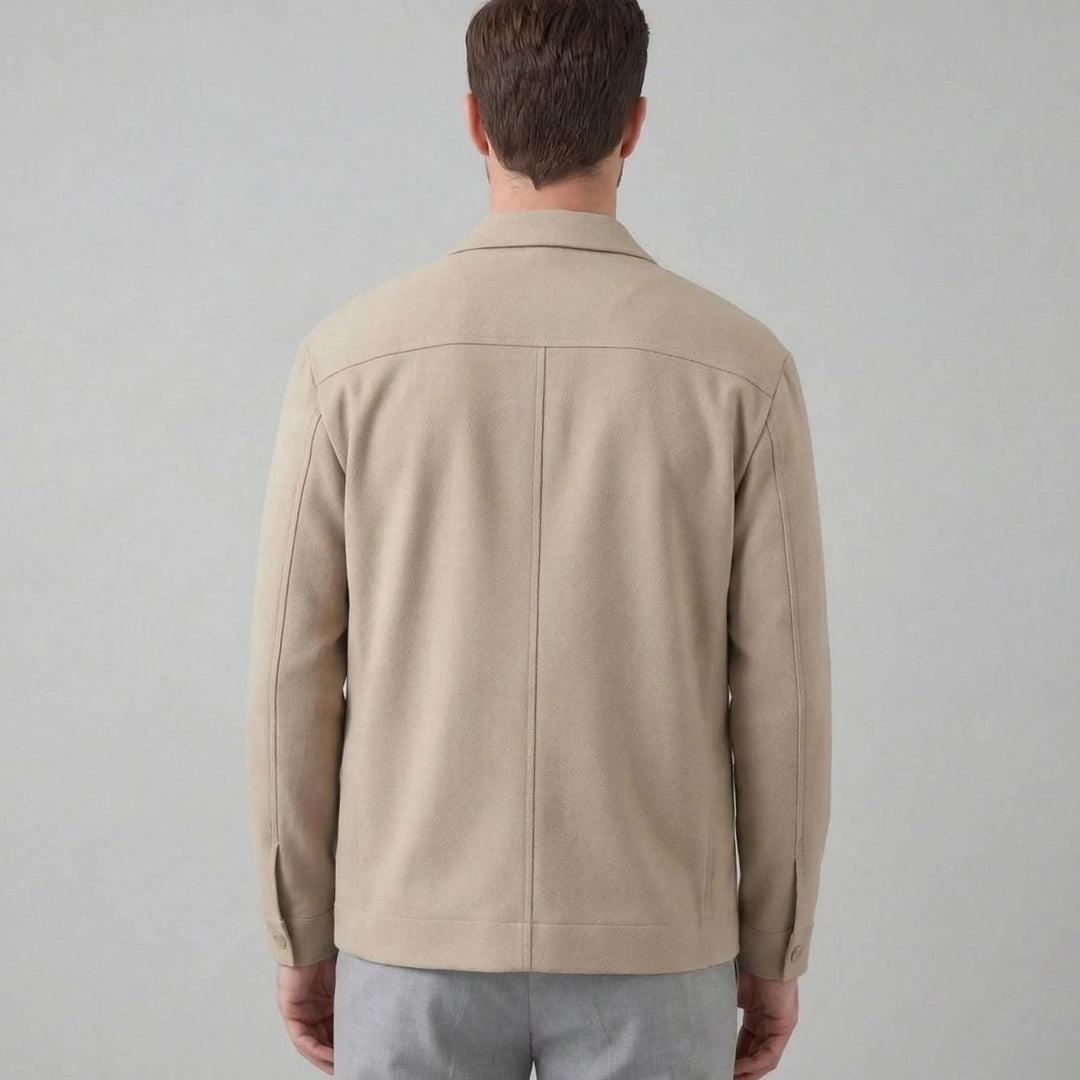 Herren Jacke Klassisch Strukturiert Smart-Casual (3)