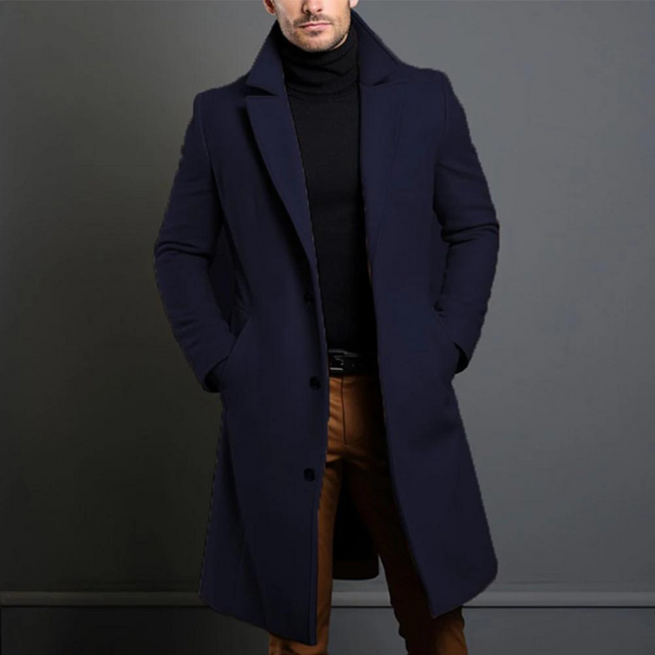 Herren Jacke mit formaler Eleganz für Winter in Blau
