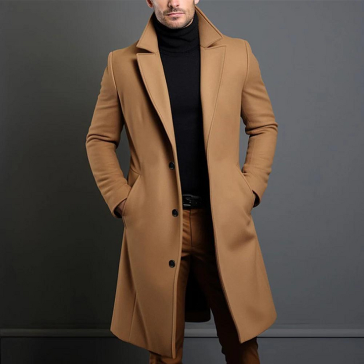 Herren Jacke mit formaler Eleganz für Winter in Braun