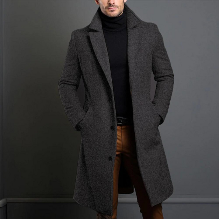 Herren Jacke mit formaler Eleganz für Winter in Grau