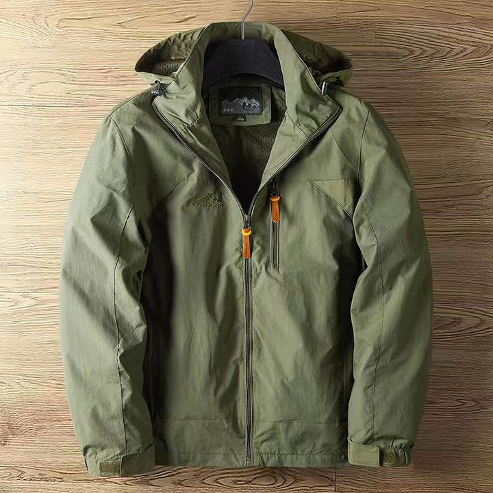 Herren Jacke mit Wetterschutz für den Herbst in Grün