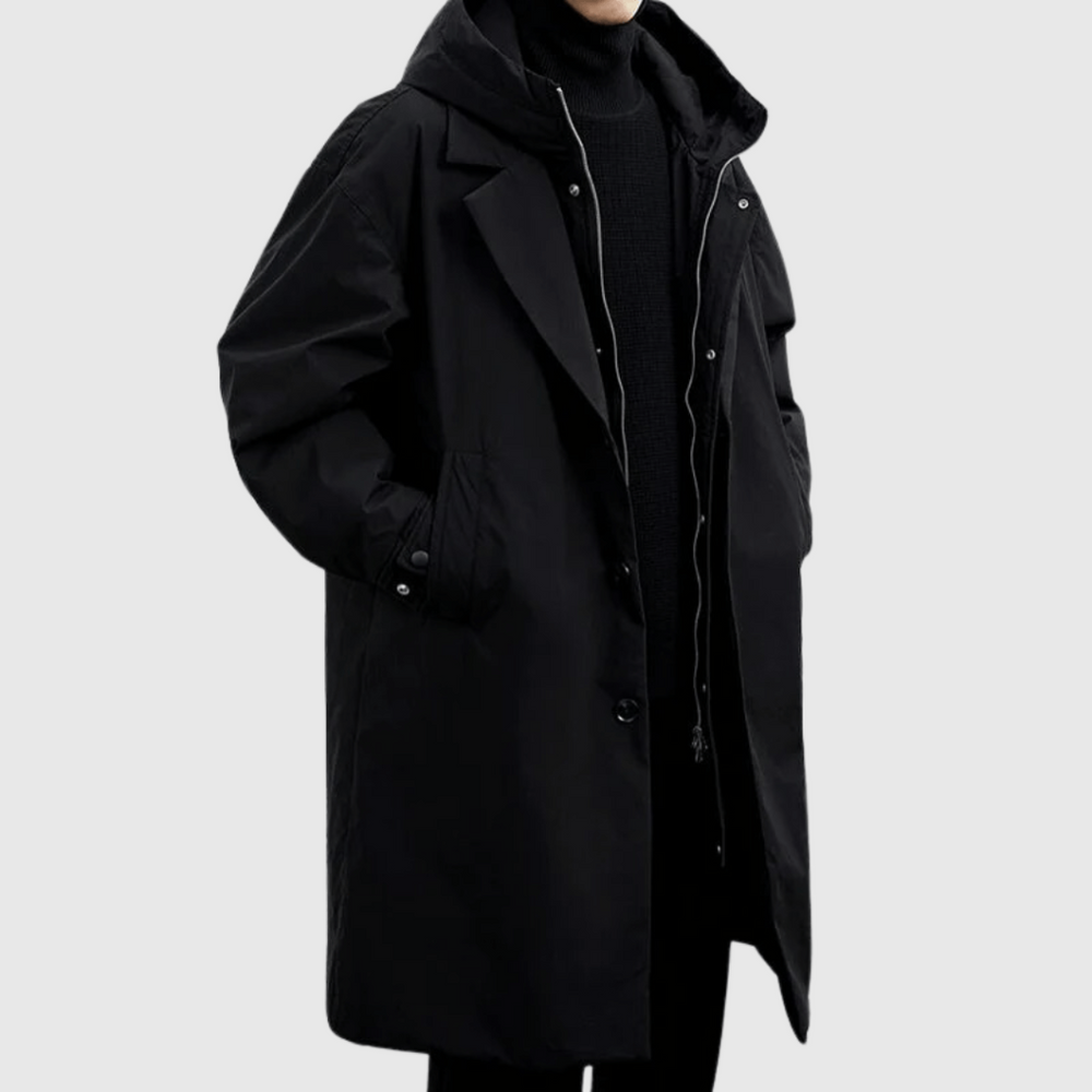 Herren Jacke Wasserfest für Reisen und Alltag in Schwarz