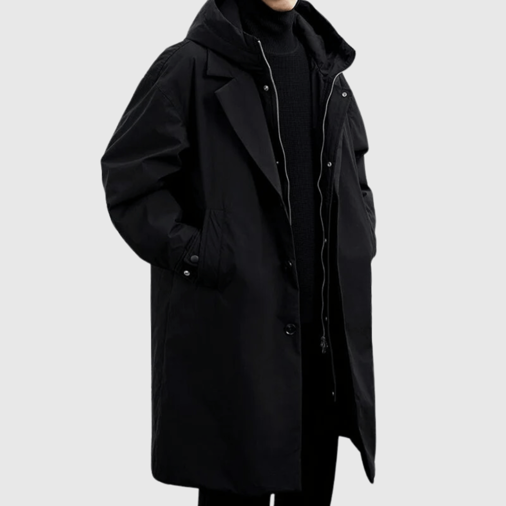 Herren Jacke Wasserfest für Reisen und Alltag in Schwarz