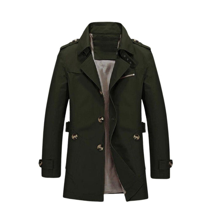 Herren Jacke Winddicht im Vintage-Stil in Grün