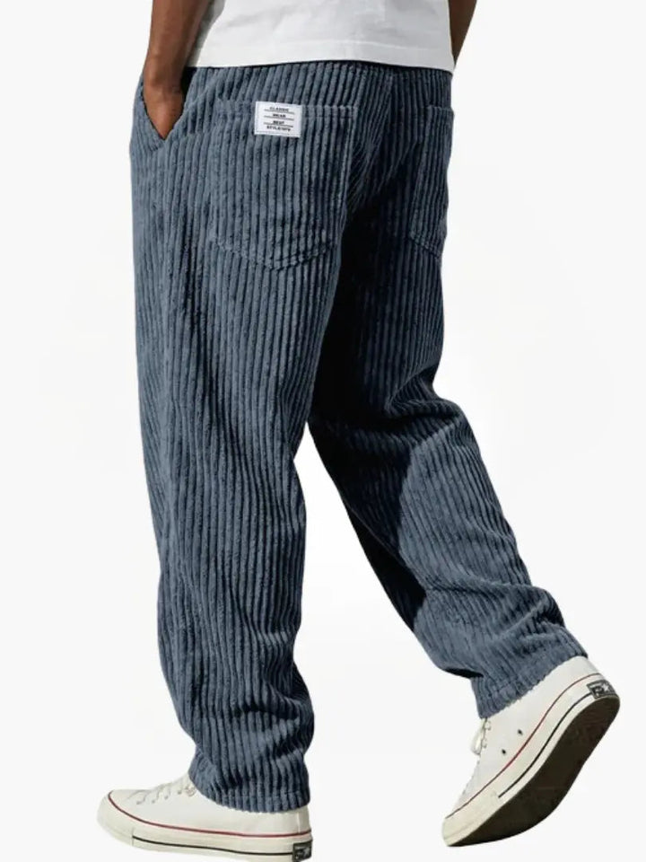 Herren Jogginghose im Casual-Stil mit Taschen in Blau