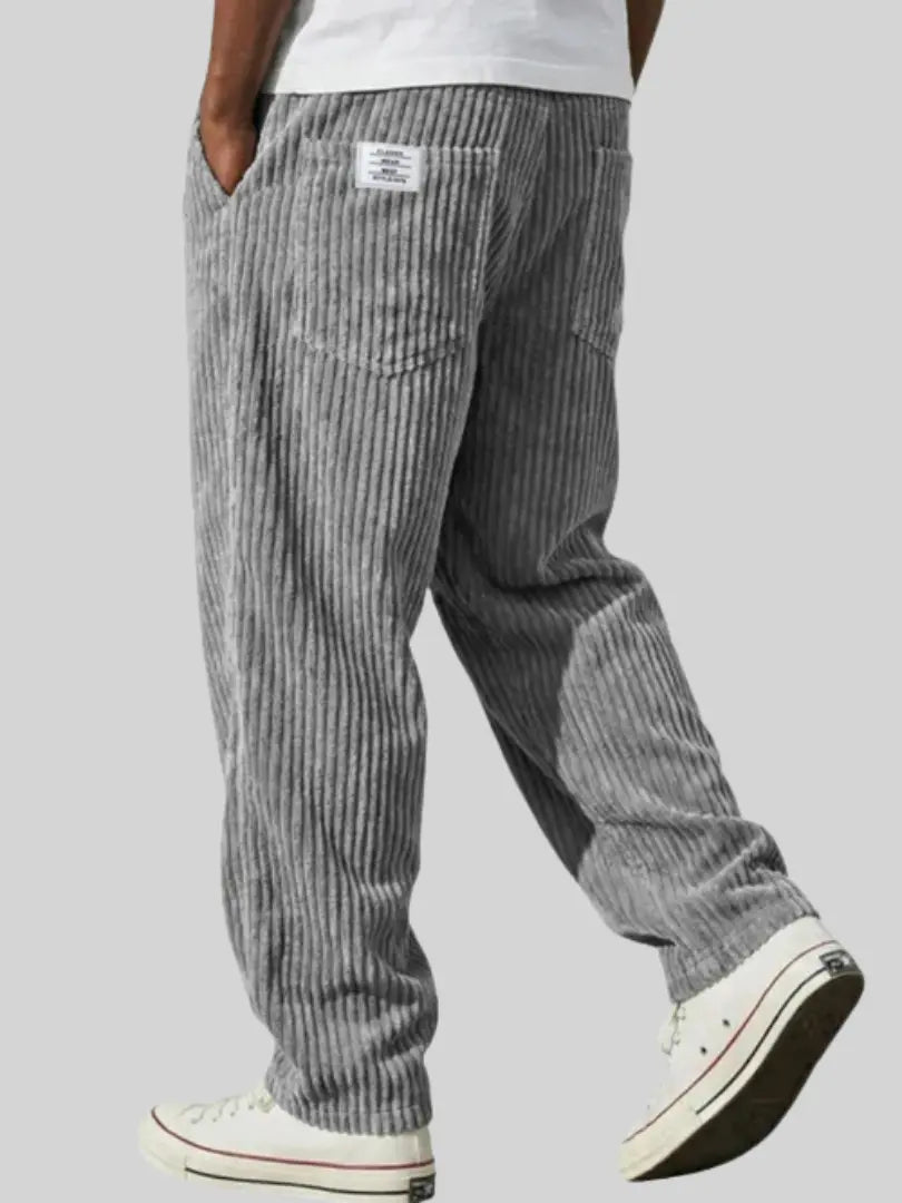 Herren Jogginghose im Casual-Stil mit Taschen in Grau