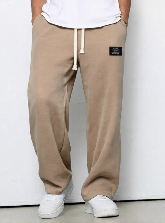 Herren Jogginghose im Urban-Stil mit tiefen Taschen in Khaki